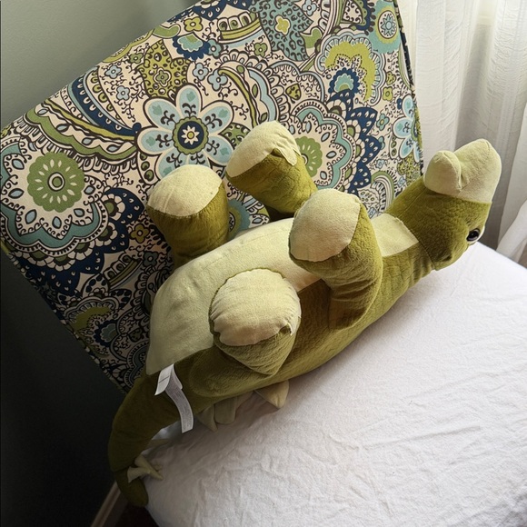 Olive Green Dinosaur Plush Toy - Picture 3 of 5